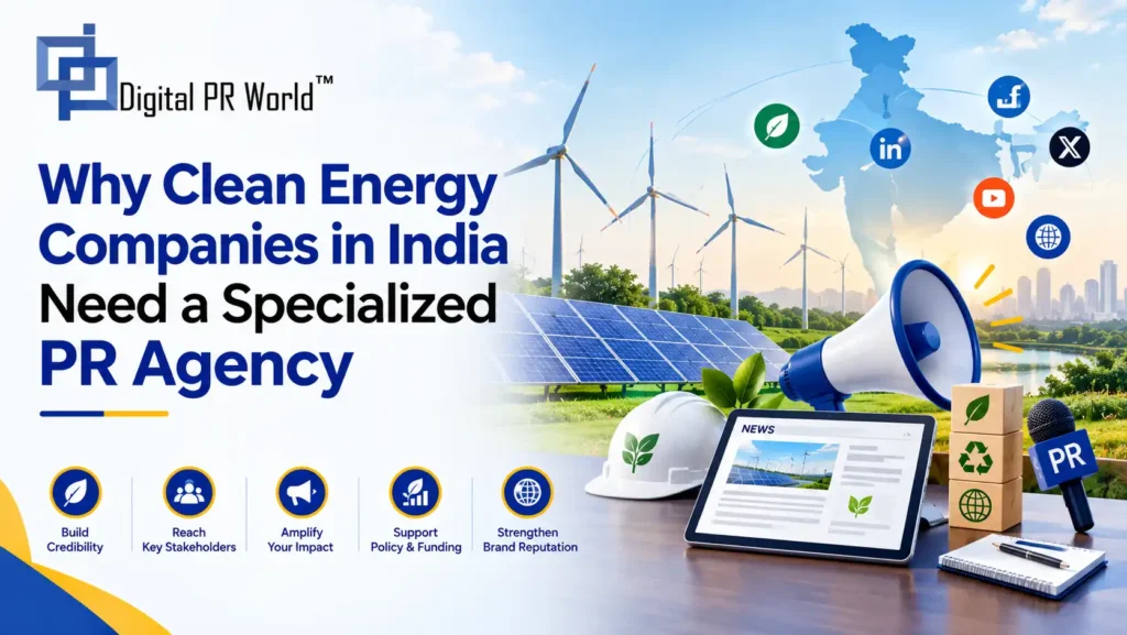 Why Clean Energy Companies in India Need a Specialized PR Agency