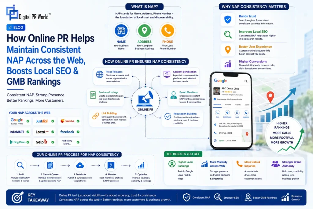 How Online PR Helps Maintain Consistent NAP Across the Web, Boosts Local SEO & GMB Rankings