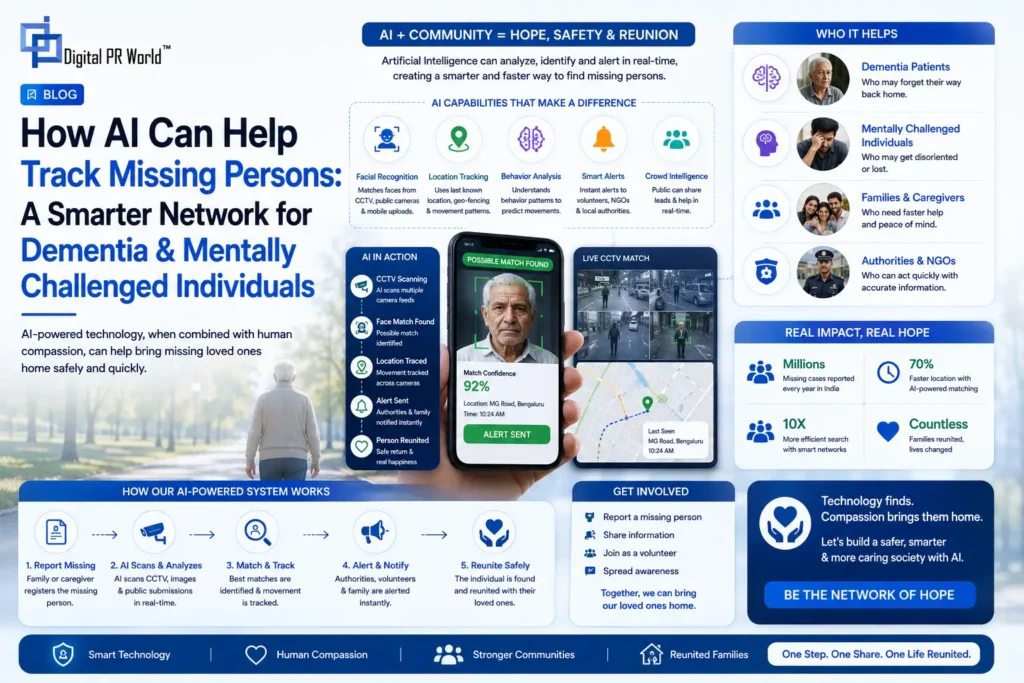How AI Can Help Track Missing Persons: A Smarter Network for Dementia & Mentally Challenged Individuals