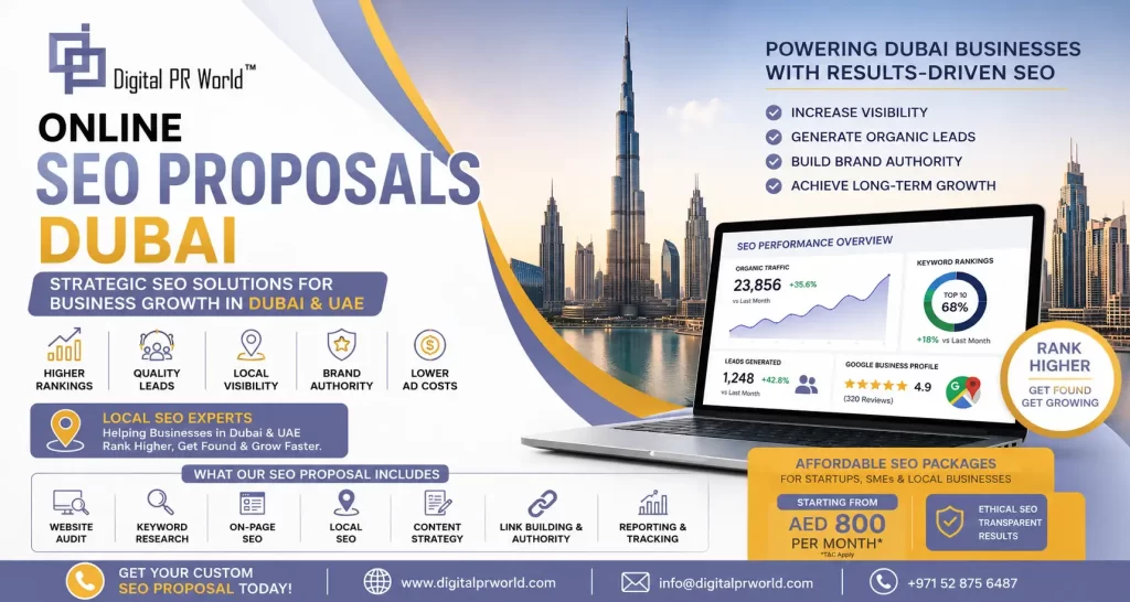 Online SEO Proposals Dubai – Why Businesses Are Choosing Professional SEO Services